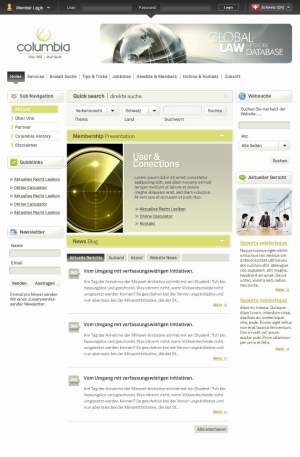 Columbia Law List website